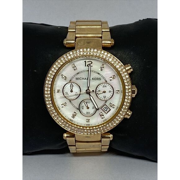 Michael Kors Parker MK5491 Womens Stainless Steel Analog Dial Quartz Watch UC515 - Picture 1 of 12
